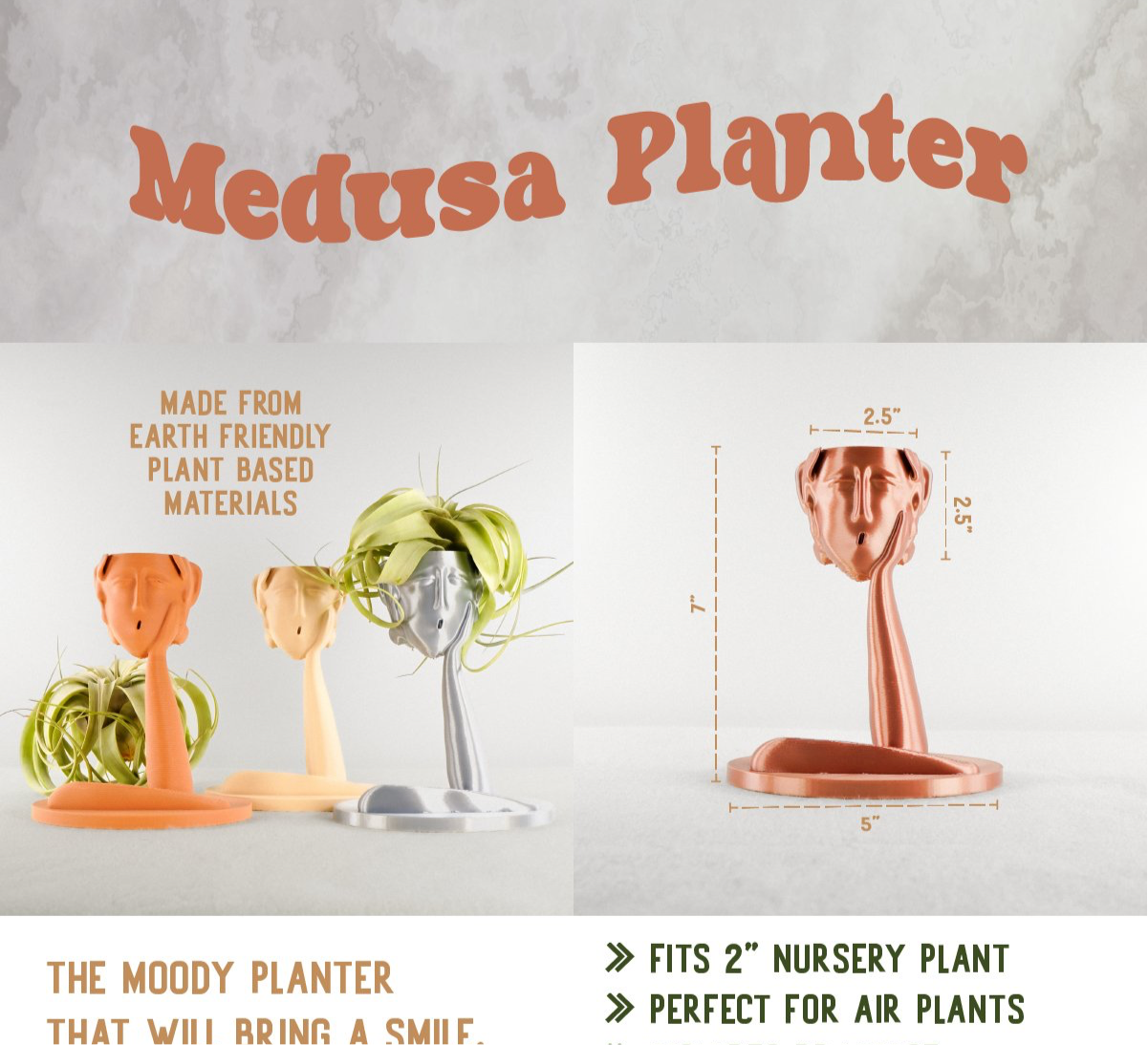 Medusa Air Head Planter