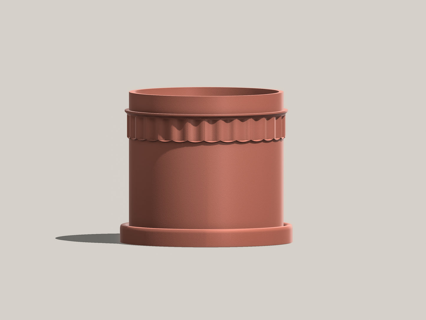 Regis Plant Pot with Drainage and Tray