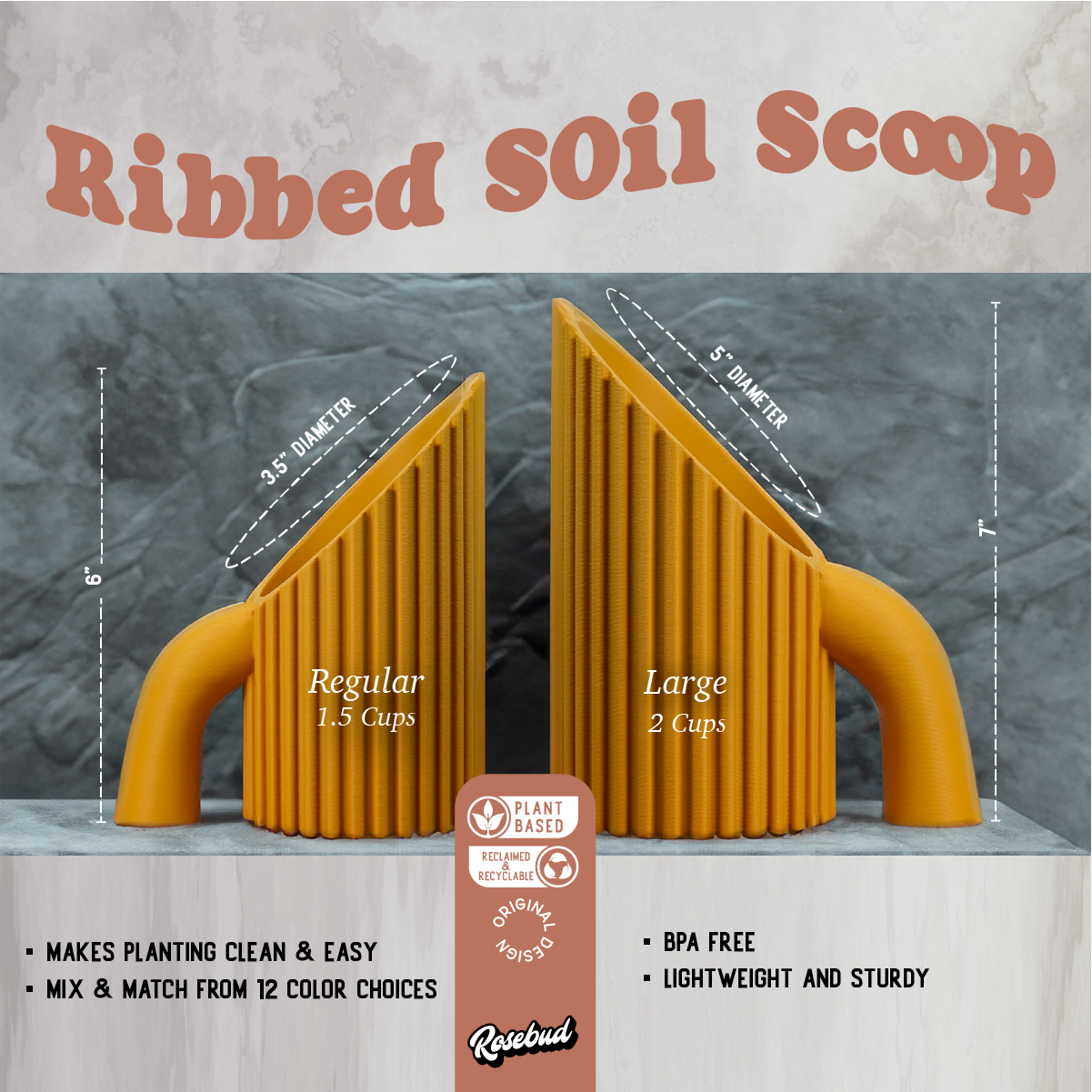 RIB Soil Scoop with Handle