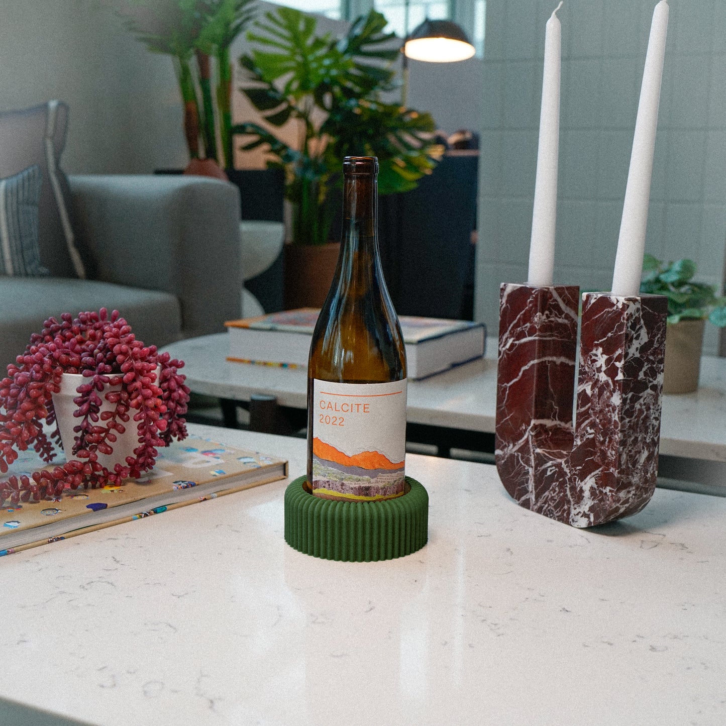 Ribbed Wine Bottle Holder, Stylish and Chic Housewarming Gifts