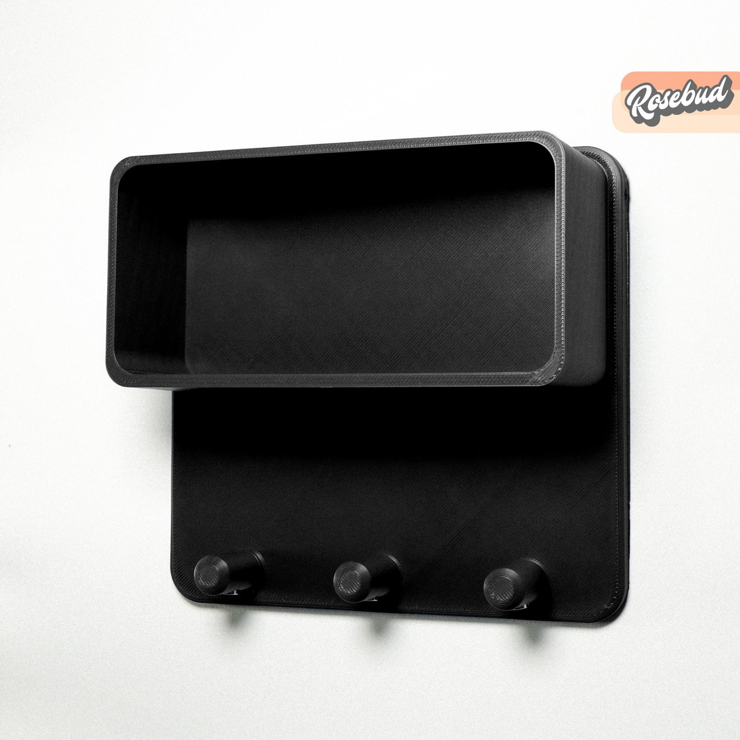 Floating Wall Shelves, Mid-Century Modern Home Decor, 3D Printed Magnetic Key Holder Trinkets, Wall Shelf Catchall, Entryway Decor, Keychain