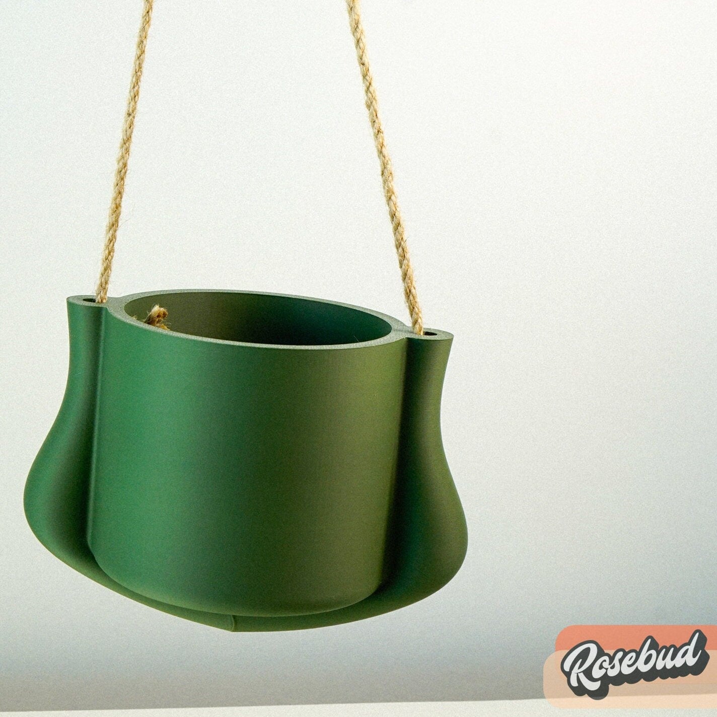 Hanging Planter - The Elysian | Modern 3D Printed Pot with Drainage | Indoor Outdoor | Sizes & Colors | Succulent, Herb, Flower, Gifts