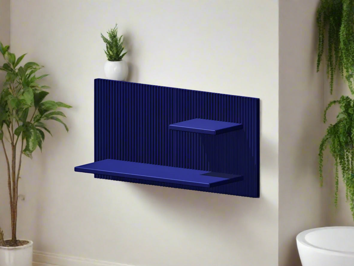 Modern Floating Wall Shelf, Unique Retro Home Decor, 3D Printed Perfume Display/Reed Diffuser Shelf, Wall Shelf Catchall, Hosting Decor Gift