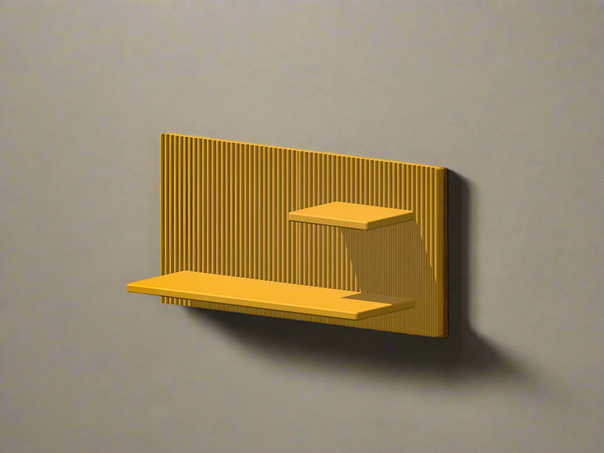 Modern Floating Wall Shelf, Unique Retro Home Decor, 3D Printed Perfume Display/Reed Diffuser Shelf, Wall Shelf Catchall, Hosting Decor Gift