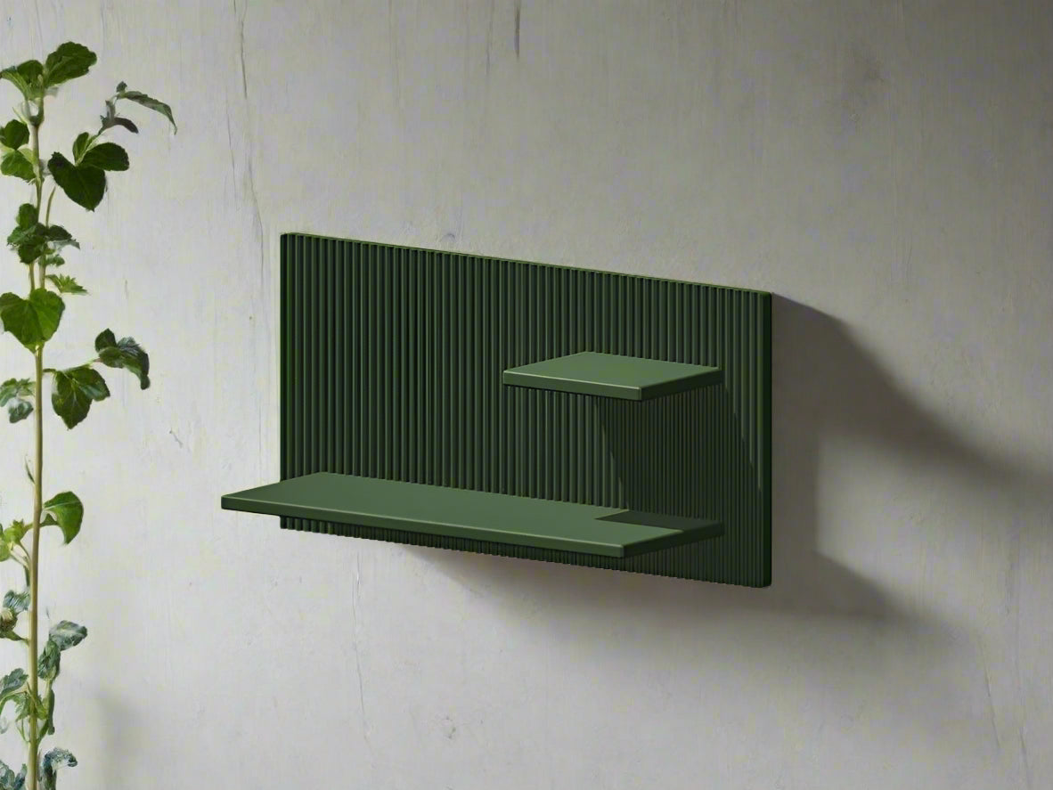 Modern Floating Wall Shelf, Unique Retro Home Decor, 3D Printed Perfume Display/Reed Diffuser Shelf, Wall Shelf Catchall, Hosting Decor Gift