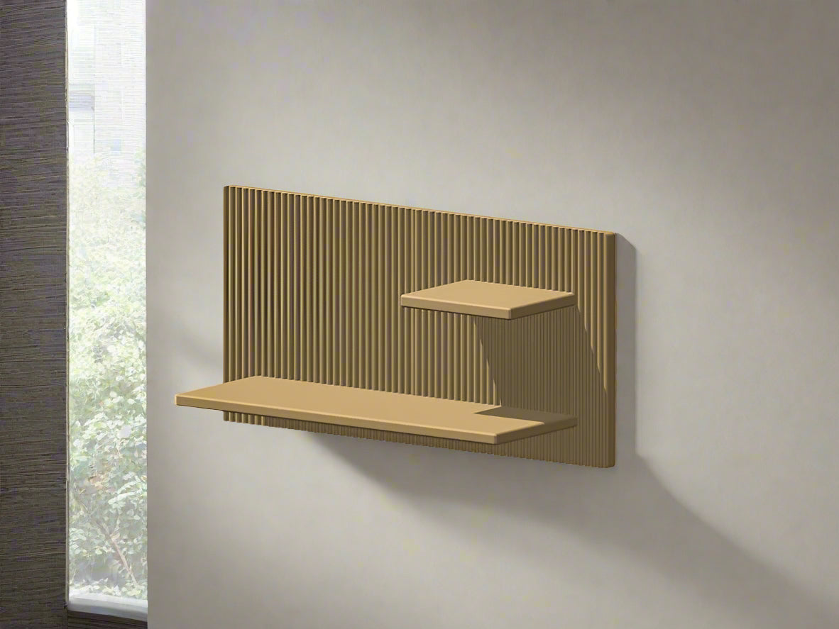 Modern Floating Wall Shelf, Unique Retro Home Decor, 3D Printed Perfume Display/Reed Diffuser Shelf, Wall Shelf Catchall, Hosting Decor Gift