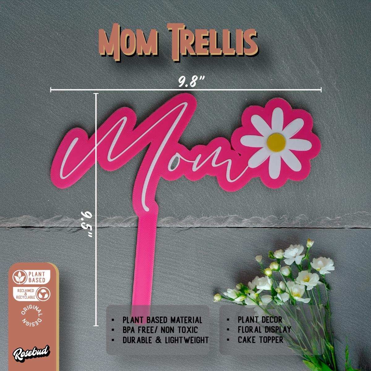 Mothers Day Houseplant Stem Support Plant Stakes, Plant Gift Accessories for Sister and Daughter, Great for Fresh Florals and Bouquets, Mom