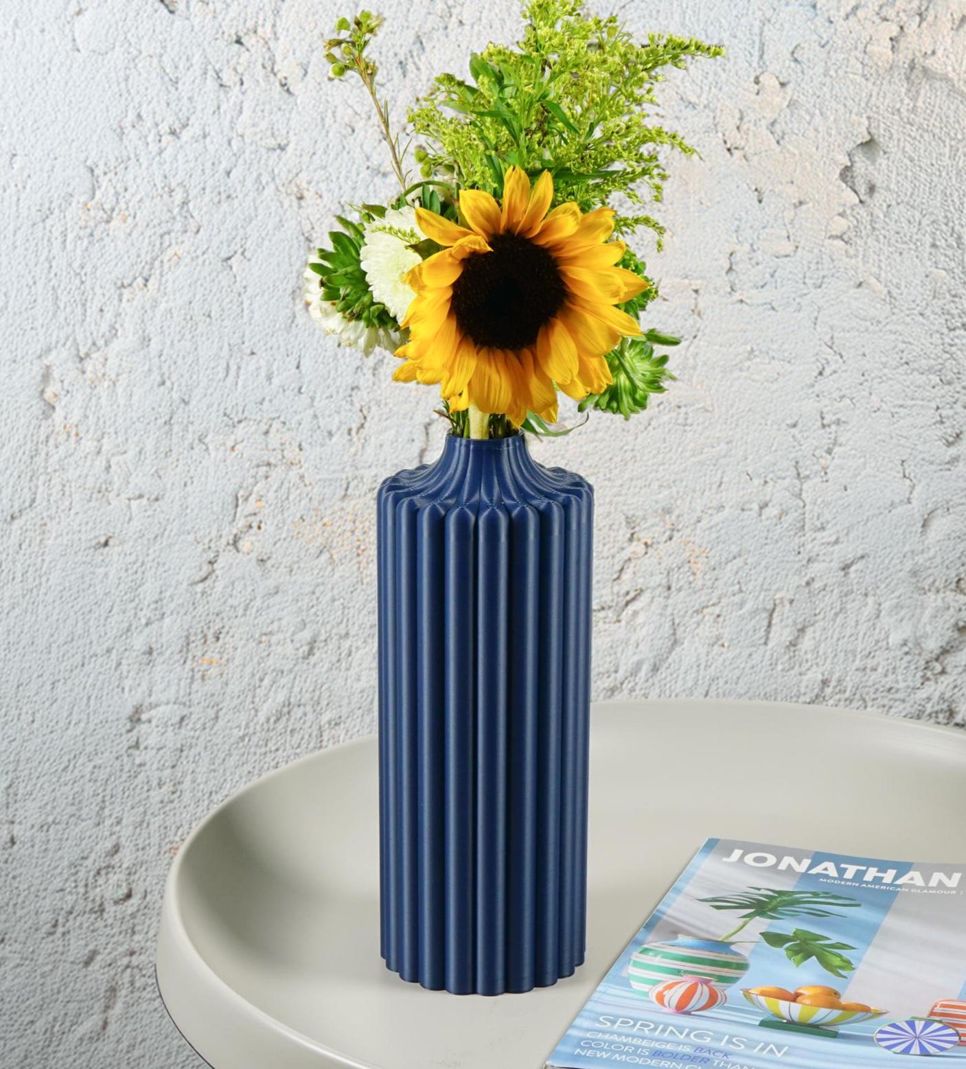 Haute Floral Vase – Modern Vase for Flowers, Mother’s Day Gift, Aesthetic Home Decor, 3 Sizes, Bold Colors, Unique Vase for Living Room
