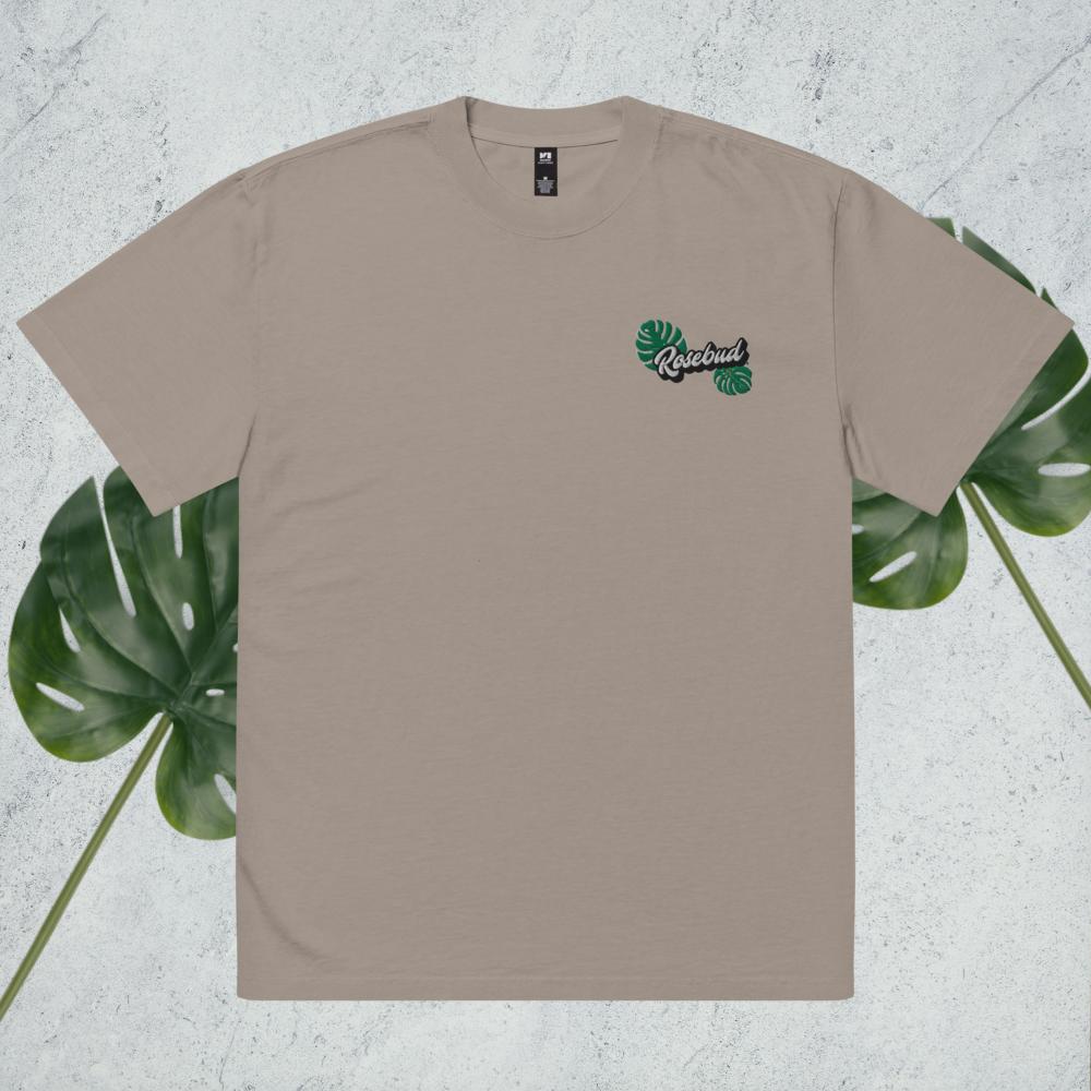 Oversized Rosebud Monstera Tee