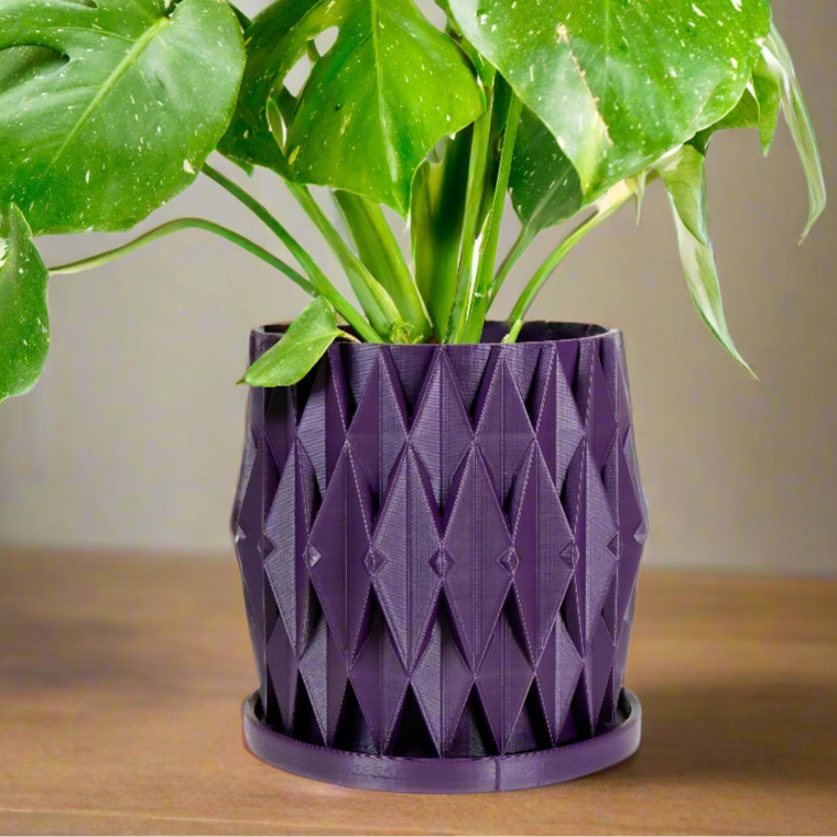 geometric indoor plant pot “3D Printed Plant Pot and Air Plant Holder – Stylish, Durable, Eco-Friendly, Modern Design, Indoor & Outdoor Use, Multiple Sizes & Colors, Lightweight