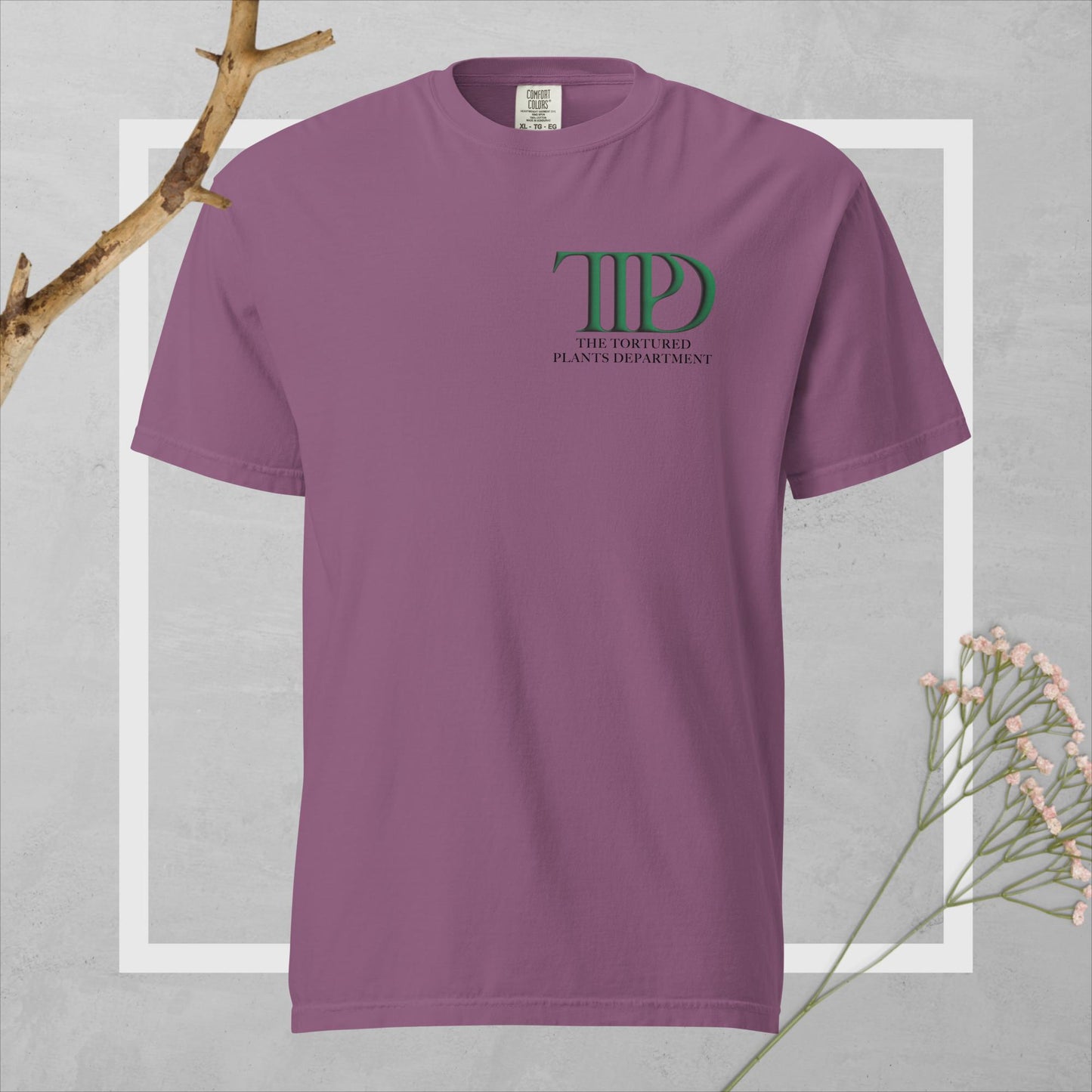 Tortured Plants Department Tee - Black Text