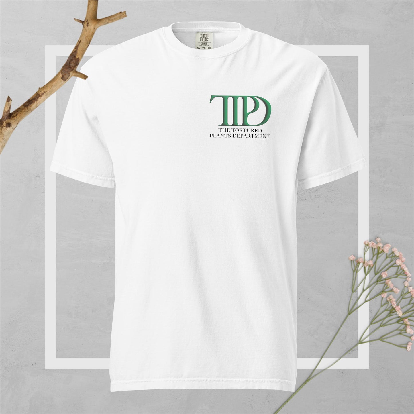 Tortured Plants Department Tee - Black Text