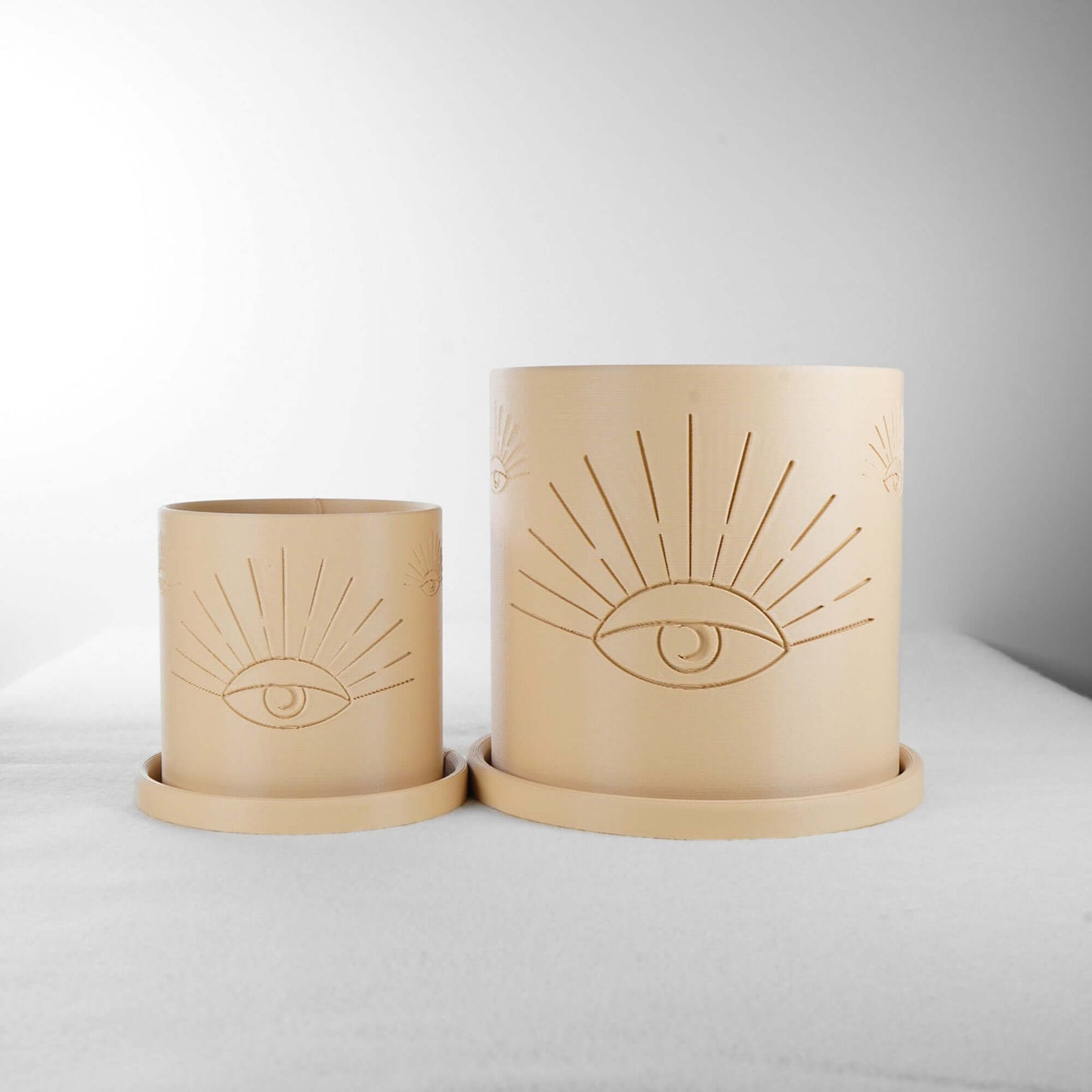 All-Seeing Eye Planter - Rosebud HomeGoods White 4 With Drip Tray MODERN HOME GOOD