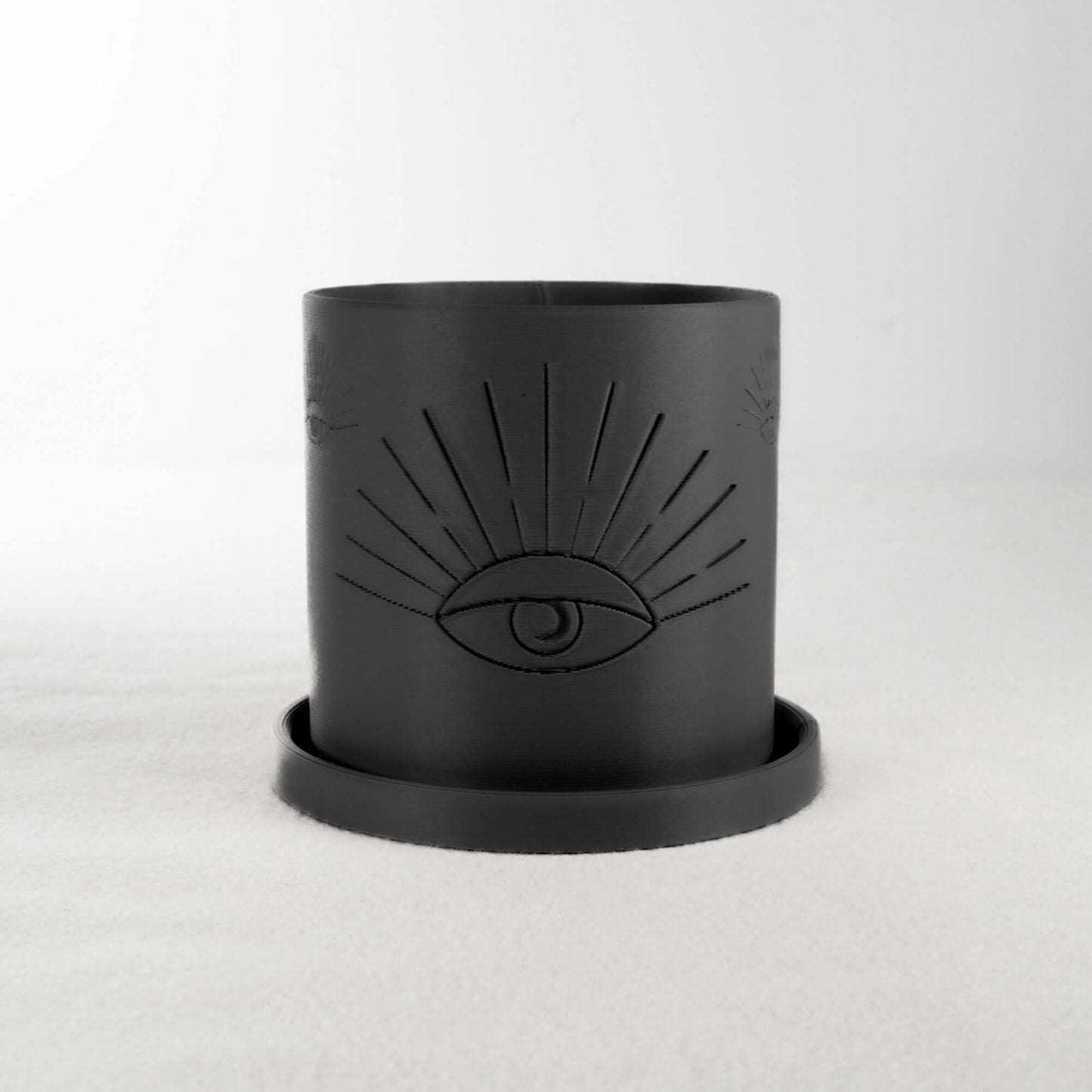 All-Seeing Eye Planter - Rosebud HomeGoods Black 4 With Drip Tray MODERN HOME GOOD