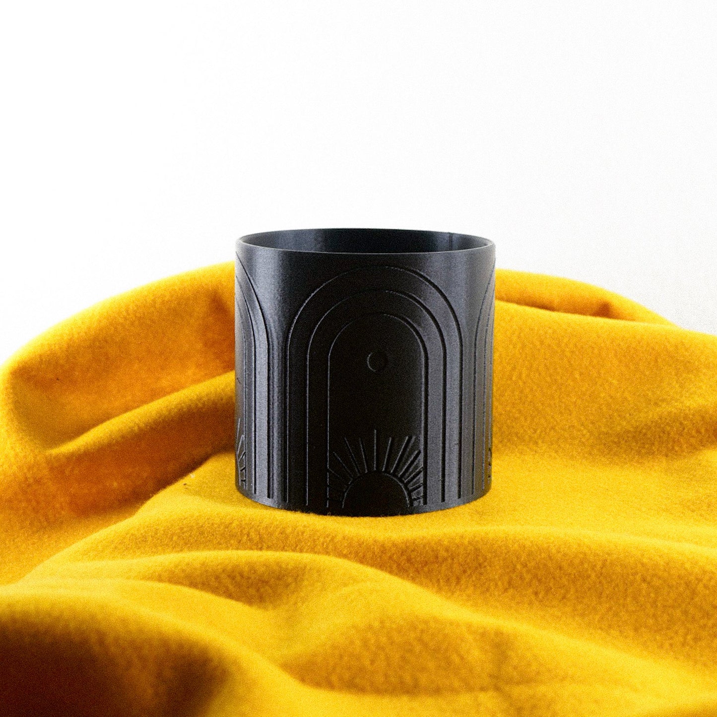 Boho Sun Planter - Rosebud HomeGoods Black 4 Inch Without Drip Tray MODERN HOME GOOD