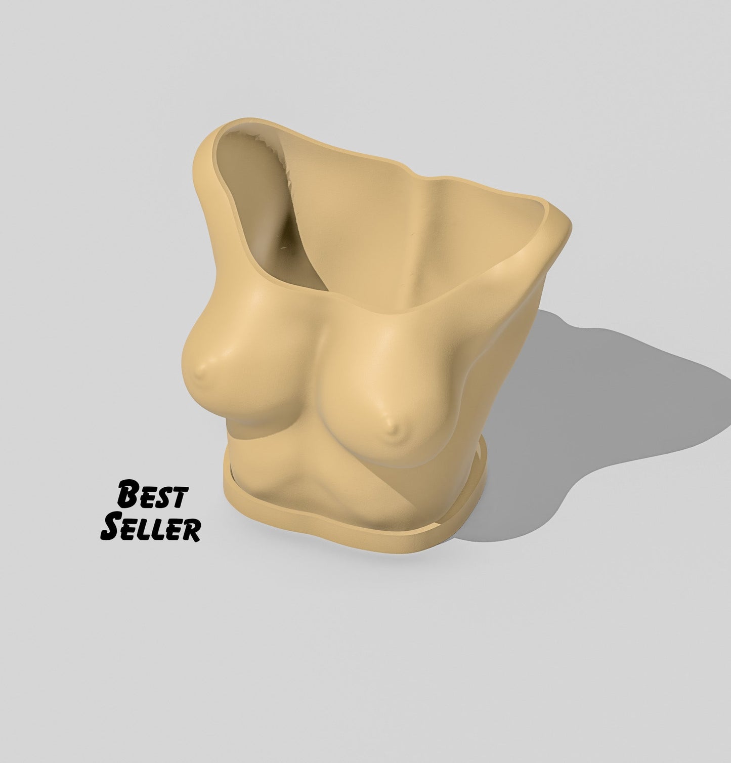 Boob Planter - Rosebud HomeGoods Beige Small No Drip Tray MODERN HOME GOOD
