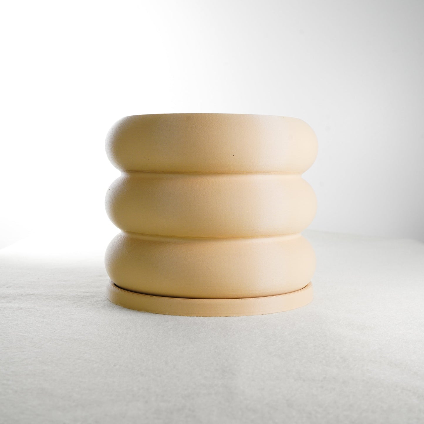 Bubble Planter - Rosebud HomeGoods Beige 4 Inch With Drip Tray MODERN HOME GOOD