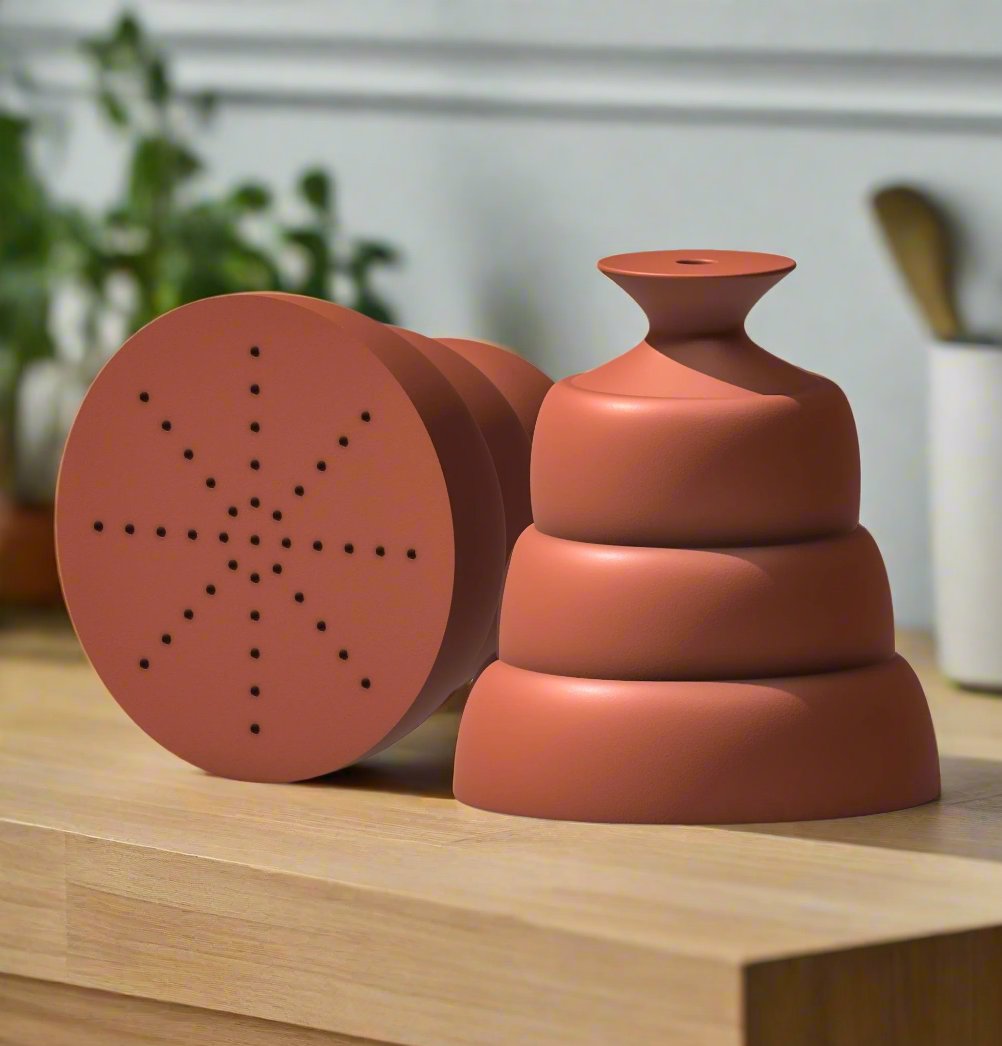 Bubble Water Bell Thumb Pot - Rosebud HomeGoods NO Drip Tray Terracotta MODERN HOME GOOD