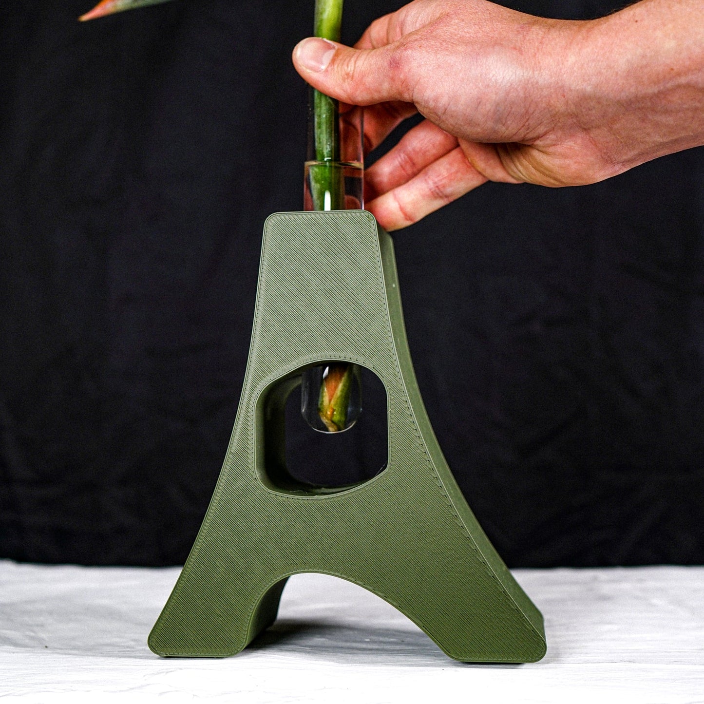 “D” Art Nouveau Propagation Station - Rosebud HomeGoods Black No Plant Cutting MODERN HOME GOOD