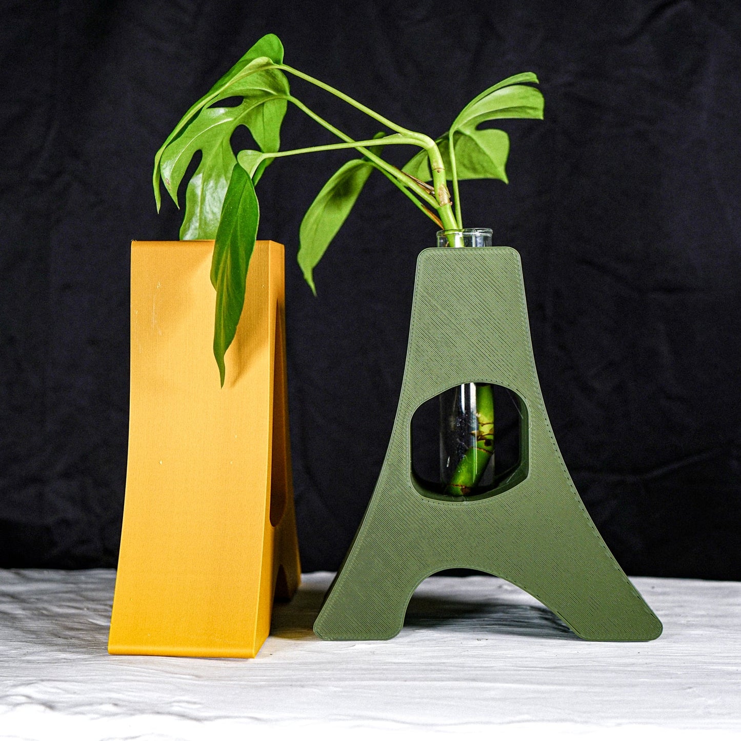 “D” Art Nouveau Propagation Station - Rosebud HomeGoods Black No Plant Cutting MODERN HOME GOOD