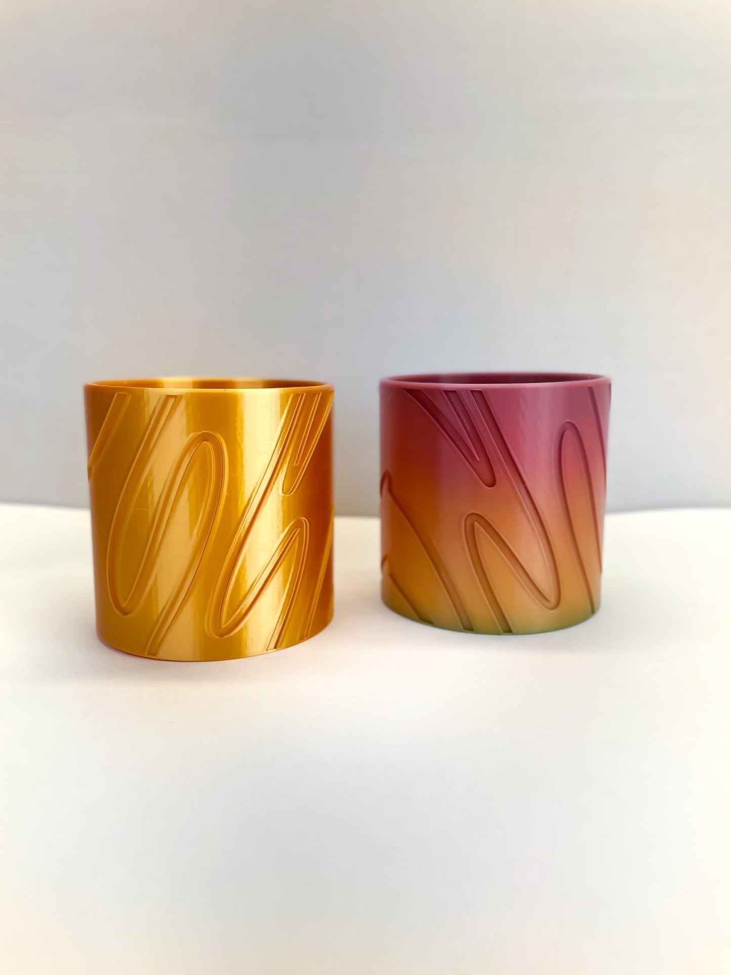 Double Rainbow Planter - Rosebud HomeGoods Mustard 4 Inch With Drip Tray MODERN HOME GOOD