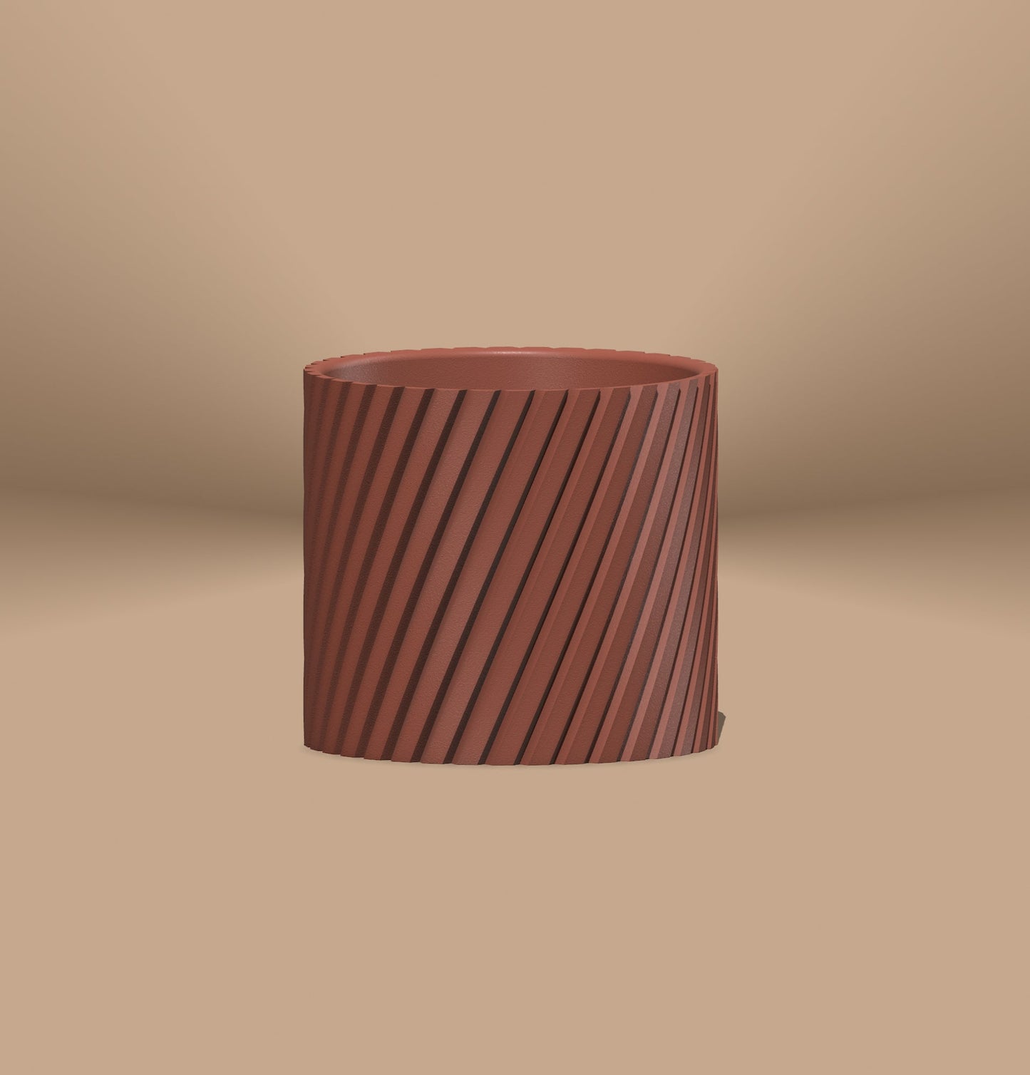 Full Spiral Planter - Rosebud HomeGoods 4 Terracotta Without Drip Tray MODERN HOME GOOD