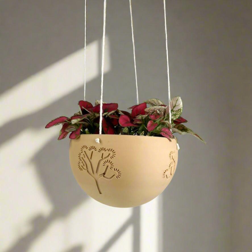tree of life hanging planter Hanging Joshua Tree Planter Ombre / 6 Inch
