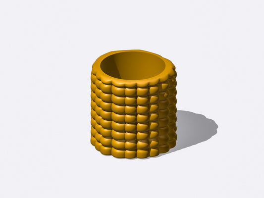 Unique Corn Cob Planter Pot for Houseplants, 3D Printed Gifts for Plant Lovers, Cottagecore Garden Decor, Corn on the Cob Room Decor Quirky
