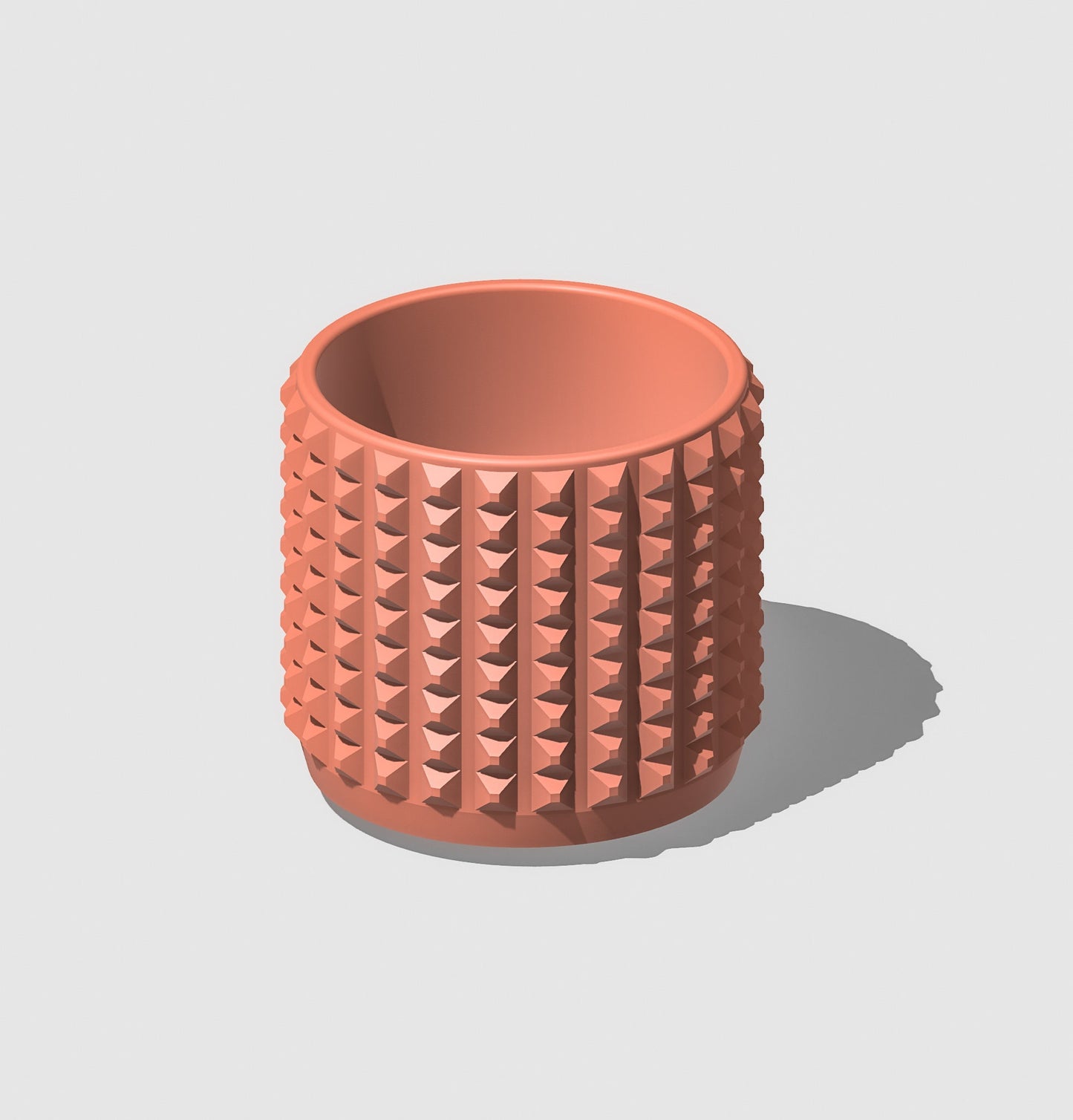 Modern Plant Pot Unique with Drainage and Saucer, 3D Printed Planter with Unique Modern Design, Lightweight
