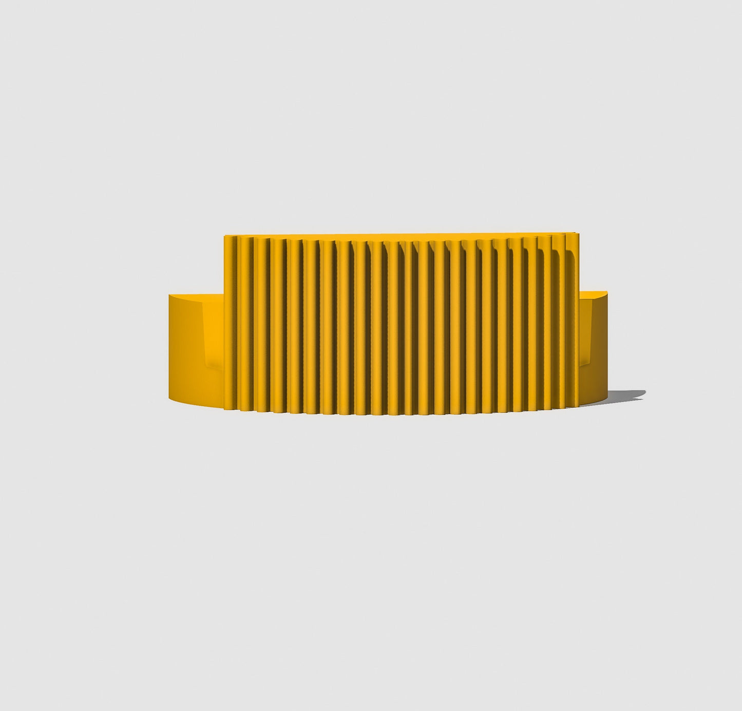 Modern Vinyl Record Storage Display, Easily Display Record Player Vinyls with Adhesive Back, Unique Ribbed Design with Curved Angle Slot