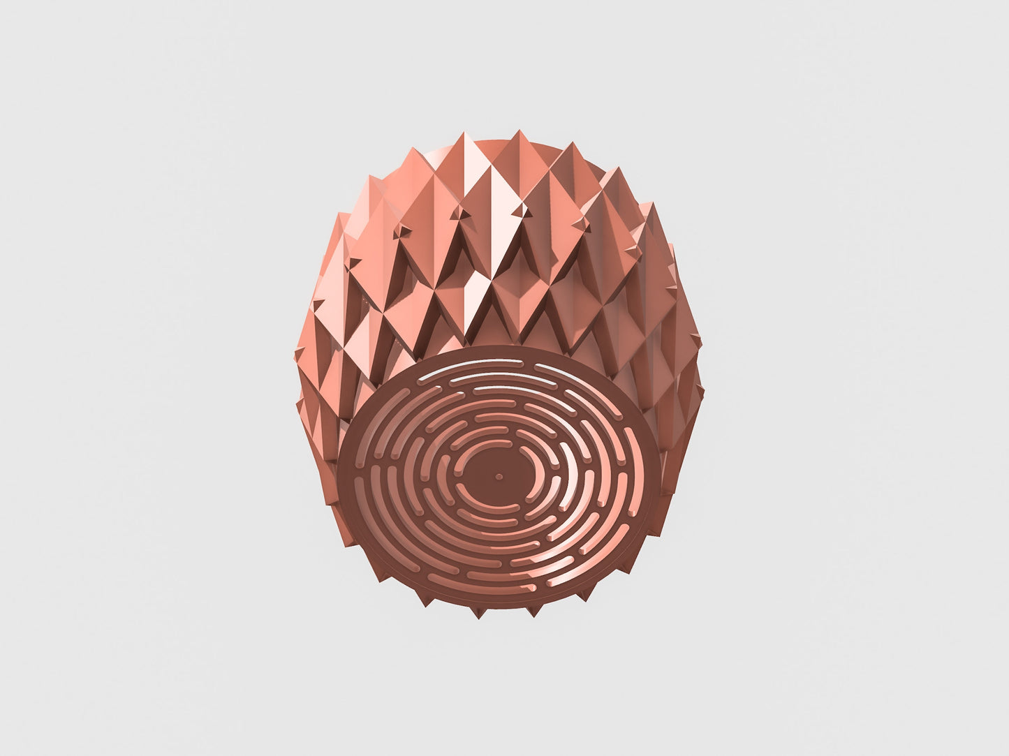 Unique Plant Pot with Drainage and Saucer, Modern Planter Pot Unique, Cacti and House Plant Planter, Lightweight Copper Art Decor