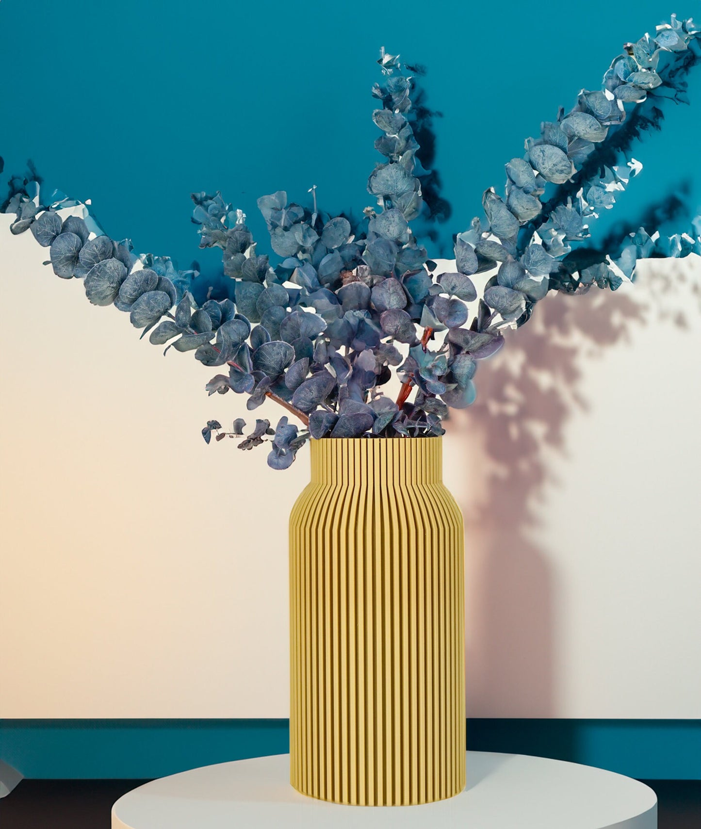 Large Vase, 3D Printed Dry Vase, Gifts for Home, Minimal Modern Centerpiece Design, Spring Refresh Decor, Unique Floral Vase Helios