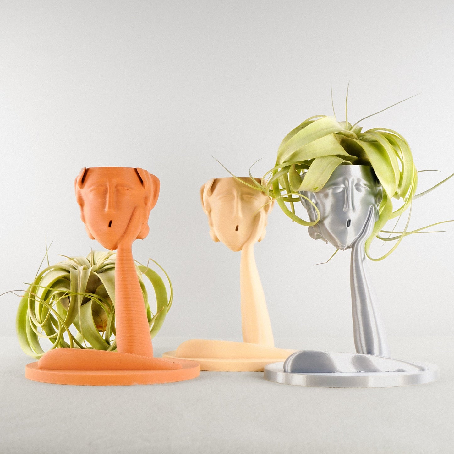 Medusa Air Head Planter - Rosebud HomeGoods Beige Without Air Plant MODERN HOME GOOD