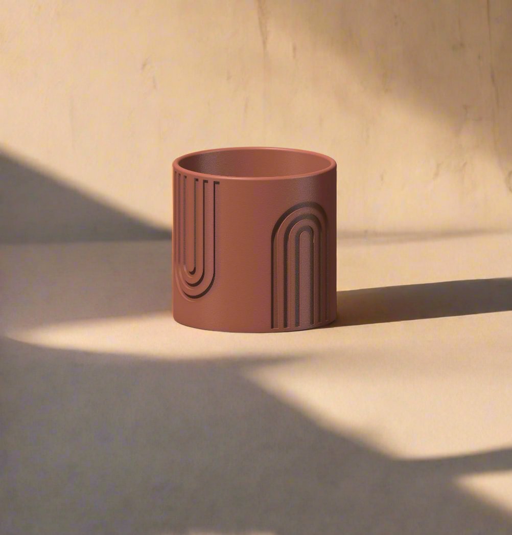 Nordic Rainbow Planter - Rosebud HomeGoods 4 With Drip Tray Terracotta MODERN HOME GOOD