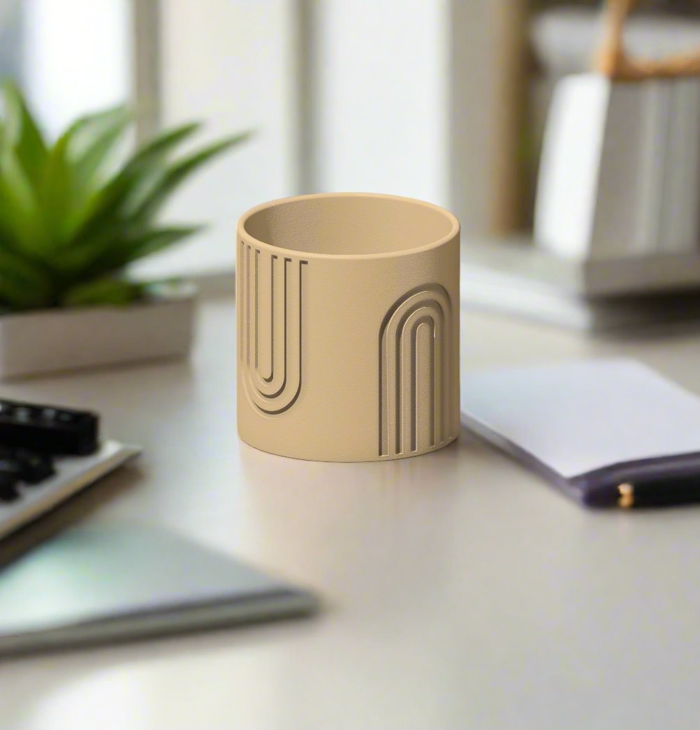 Nordic Rainbow Planter - Rosebud HomeGoods 4 With Drip Tray Beige MODERN HOME GOOD