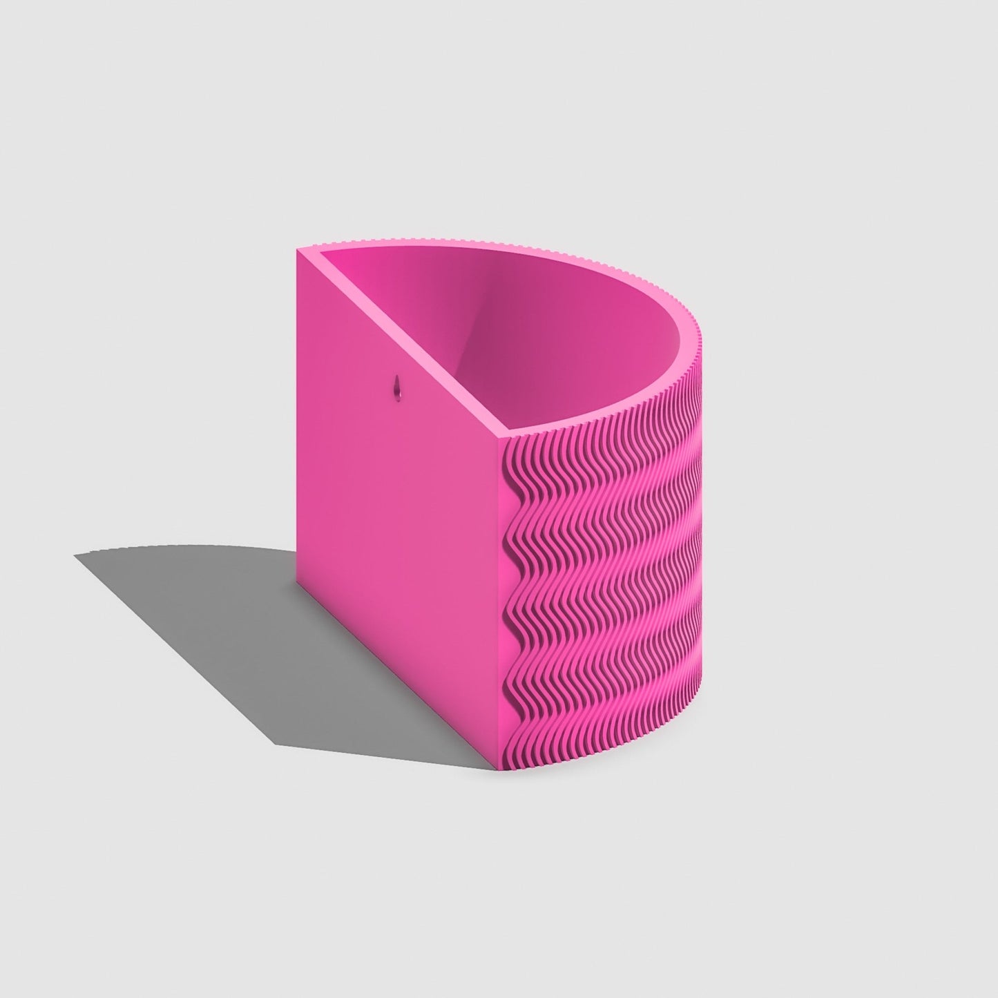 Pink Wall Planter with or without drainage 'RIPPLE DESIGN' - Rosebud HomeGoods Pink Reg MODERN HOME GOOD