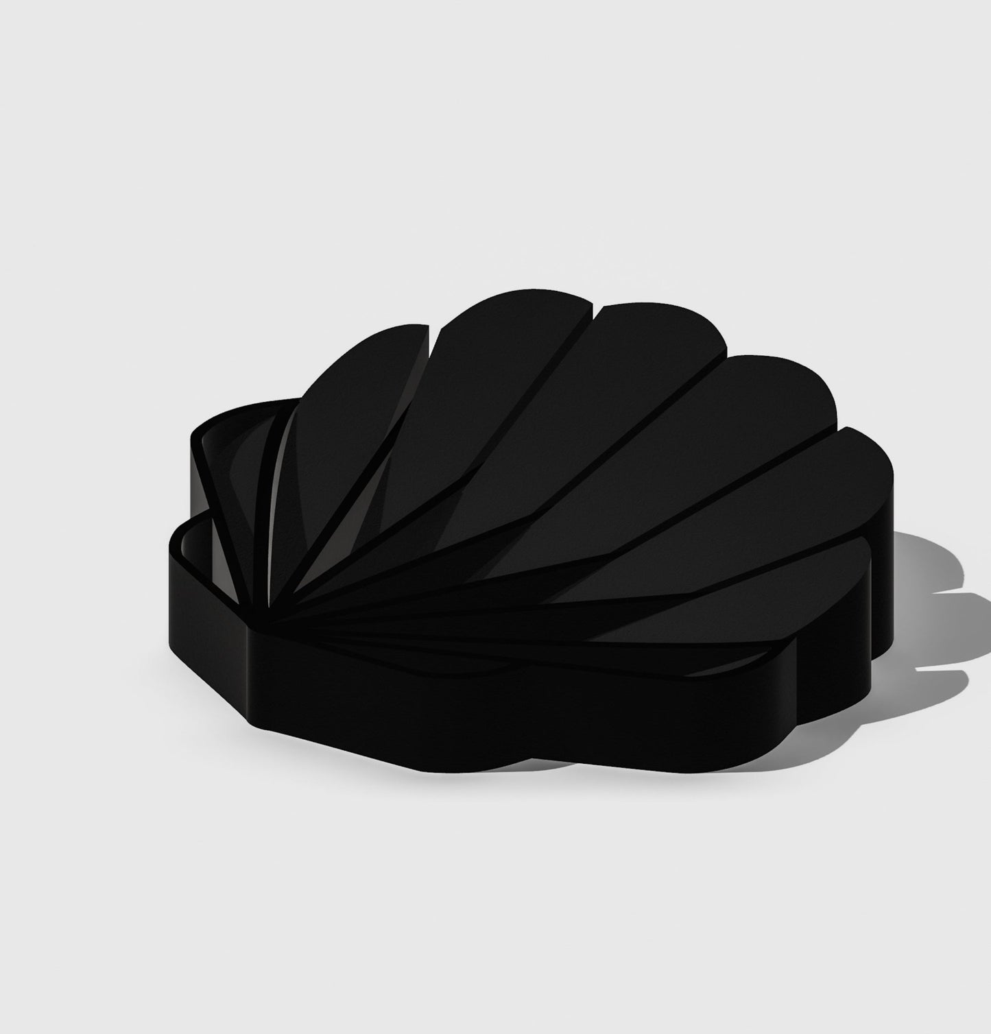 Seashell Soap Dish - Rosebud HomeGoods Black MODERN HOME GOOD