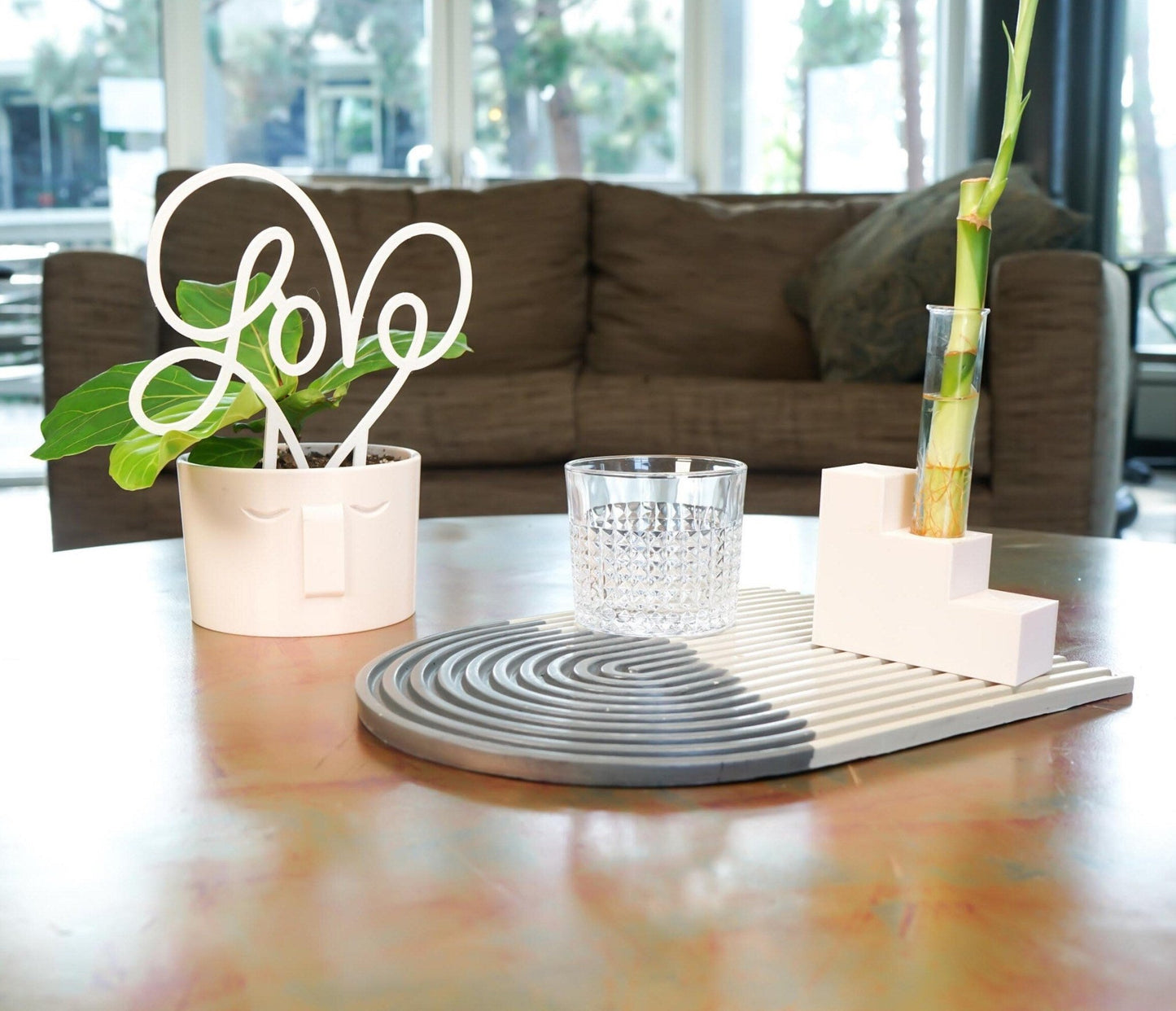Stonehenge Face Planter - Rosebud HomeGoods 4 Black Without Drip Tray MODERN HOME GOOD