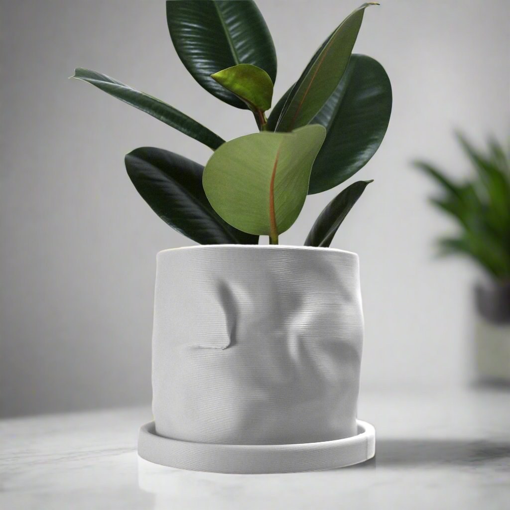 The Arezzo Plant Pot - Rosebud HomeGoods Black 4 Without Drip Tray MODERN HOME GOOD