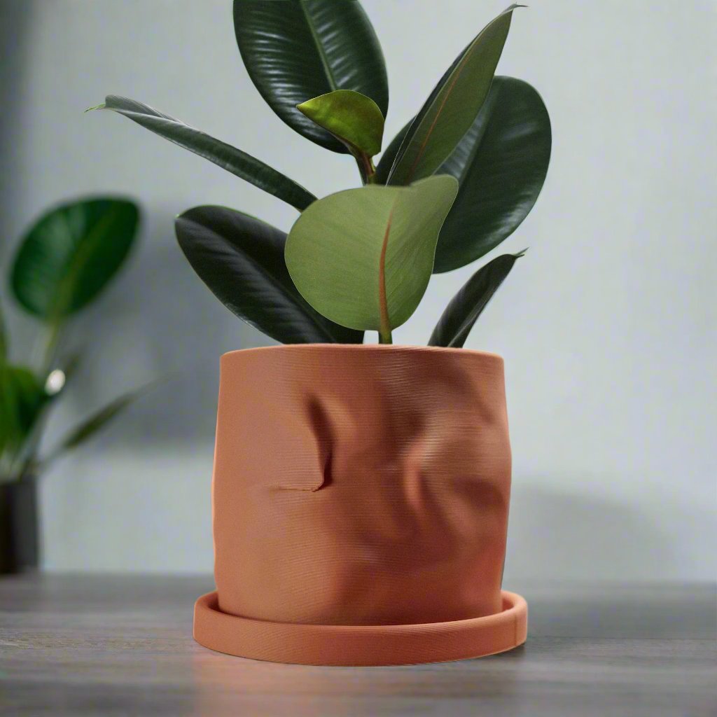 The Arezzo Plant Pot - Rosebud HomeGoods Black 4 Without Drip Tray MODERN HOME GOOD