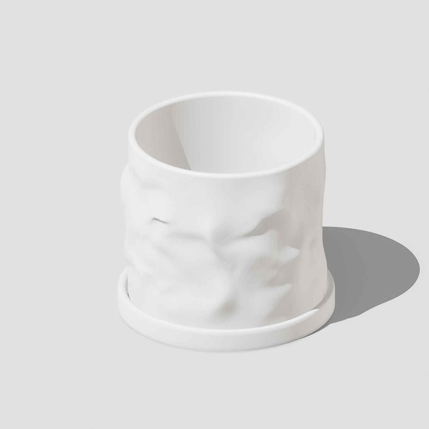 The Arezzo Plant Pot - Rosebud HomeGoods White 4 With Drip Tray MODERN HOME GOOD