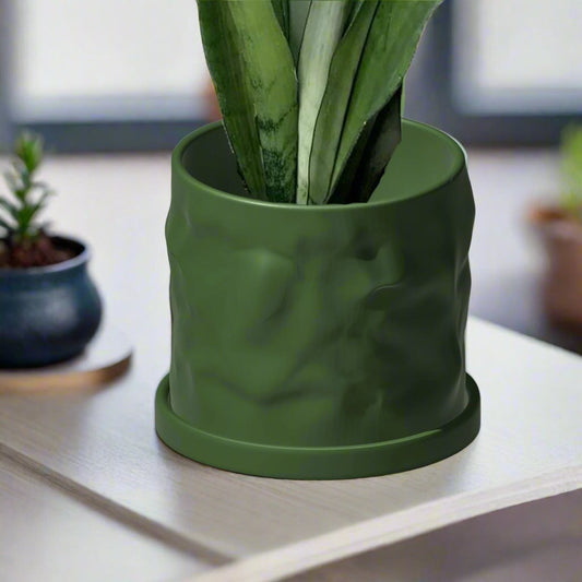 The Konya Planter Pot - Rosebud HomeGoods Green 4 Without Drip Tray MODERN HOME GOOD