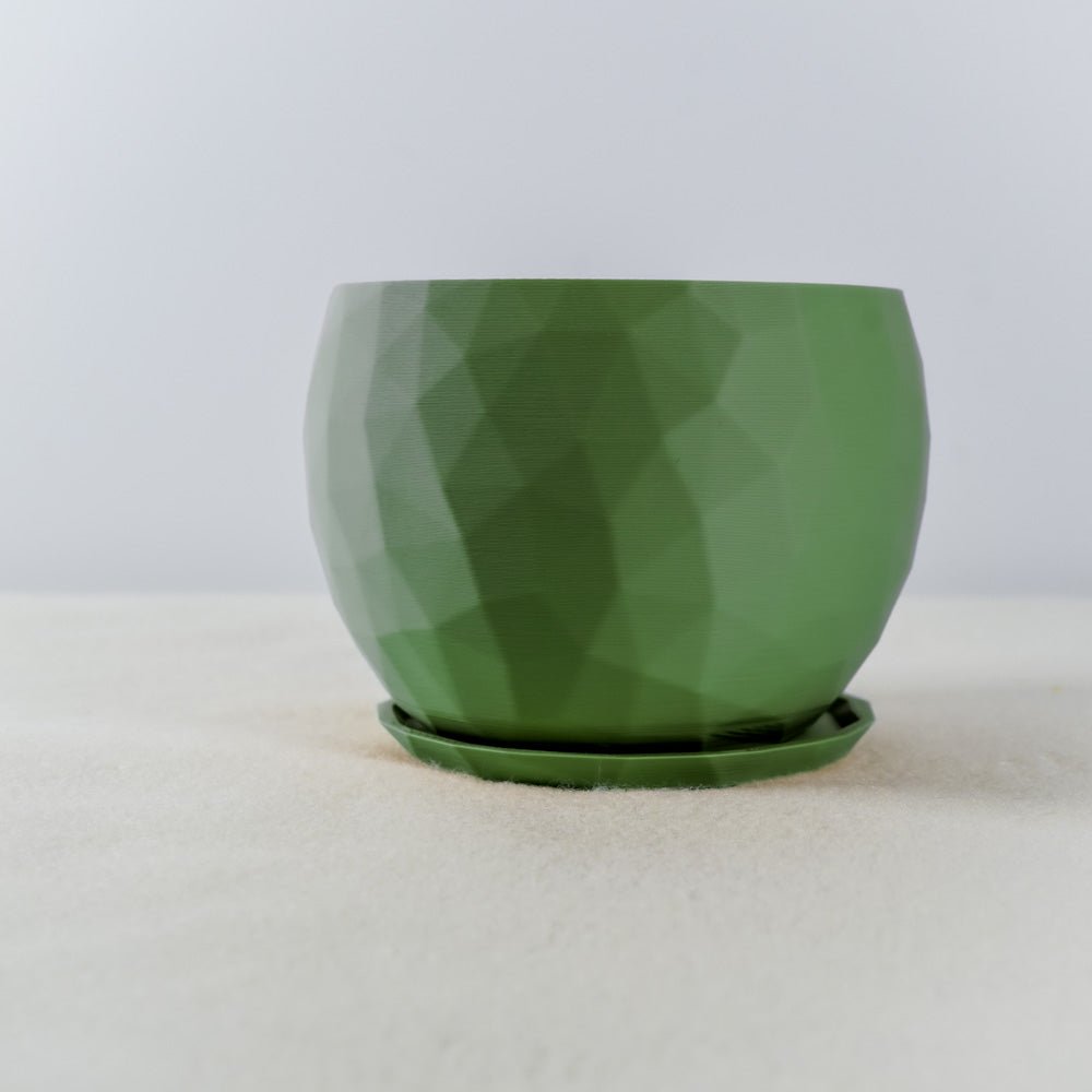 The Voronoi Planter - Rosebud HomeGoods 4 Inch No Drip Tray Black MODERN HOME GOOD