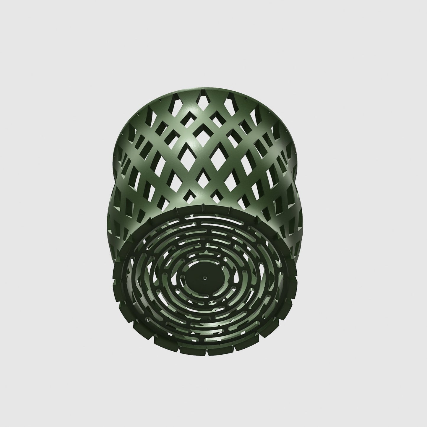 Unique Orchid Pot, Plant Pot with Drainage and Saucer, 3D Printed Planter, Use Leca & Aroid Mixes, Matte Beige, Lightweight, Philodendron "CAPRICIOUS" - Rosebud HomeGoods Green 4 inch Without Drip Tray MODERN HOME GOOD