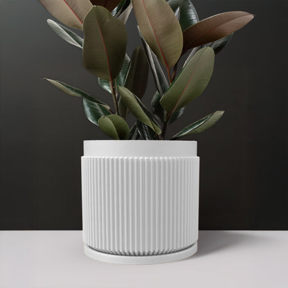 Cadence Planter with Drainage and Drip Tray