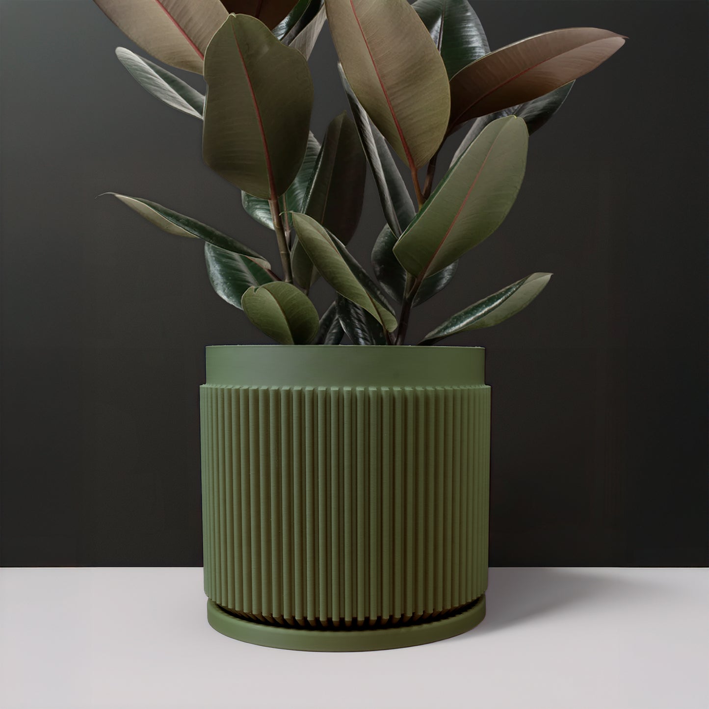 Cadence Planter with Drainage and Drip Tray