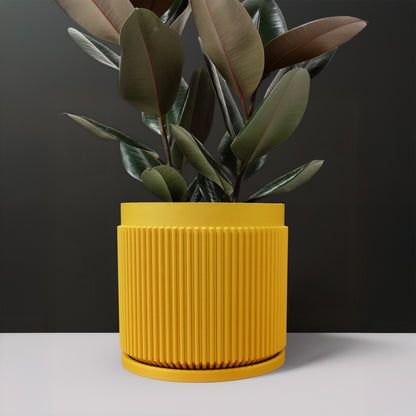 Cadence Planter with Drainage and Drip Tray