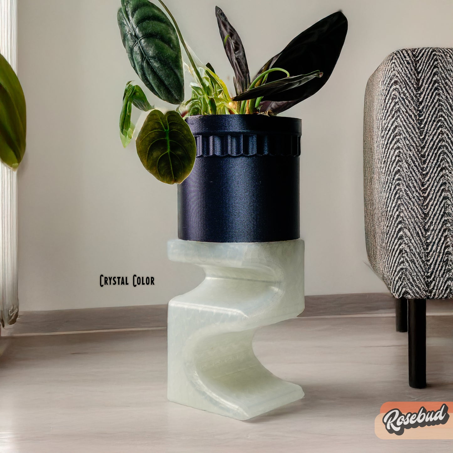Plant Stand for Indoor Plant Pots - Perfect for House Plants and Plant Lovers, Gift for Plant Lover, Art Deco Planter Stands, Contour