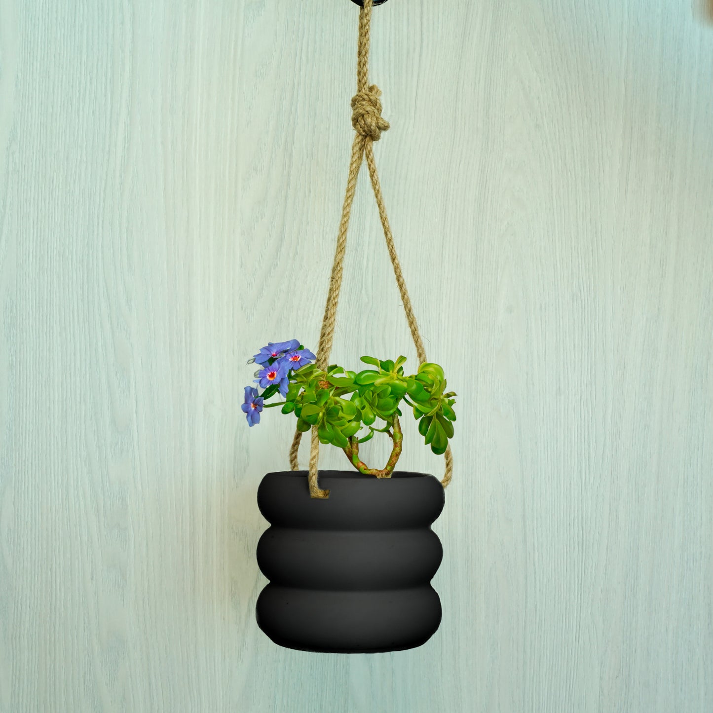 Hanging Bubble Pot, 3D Printed Planter, Hanging Wall Planter with Drainage, Minimal Decor, 4 5 6 7 8 Inch Plant Pots in Matte Terracotta