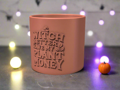 witchy plant pots Halloween Edition Plant Pot, “Witch Betta” Copper / 6 Inch